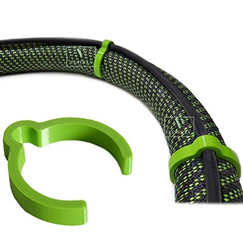 Image of Vestigia® - Cable Hose Clips Compatible with Festool CT CTL Mini/Midi Makita Bosch Dust Extractor Hose 33/35mm ID27 Wire Clips Smooth Antistatic Suction (ID27, Green)