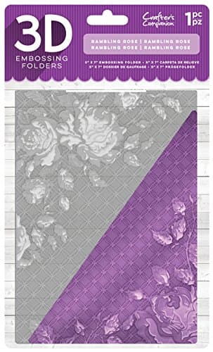 Image of Crafter's Companion 3D Embossing Folder 5"x7"-Rambling Rose, 26.5 x 16 x 1 cm