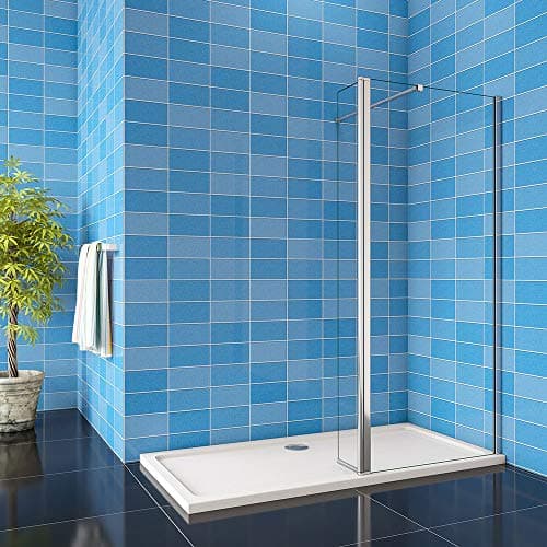 Image of Shower Enclosure Walk in 900x1900mm Shower Screen 300x1900mm Flipper Panel