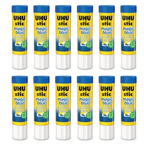 Image of UHU Stic Magic Glue Stick - 21g - Solvent Free - Pack of 12
