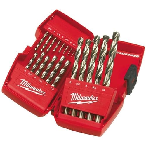 Image of Milwaukee 48894759 Hss-G 10PC Titanium Red Hex Drill Bits