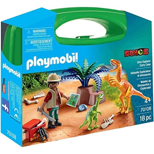 Image of Playmobil 70108 Dinos Dinosaur Explorer Large Carry Case