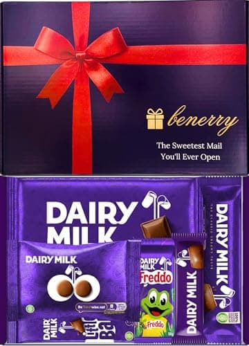 Image of Luxury Chocolate Hamper – Assorted Dairy Milk Selection – Gift for Birthdays & Thank You & All Occasions – Premium Cocoa Treat Set (Dairy Milk - Purple)
