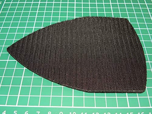 Image of Replacement Hook Pad with 3mm Foam Backing for Detail Sanders, Palm Sanders and Mouse Sanders. Premium Quality Strong Hook Feature with Shock and Vibration Absorbing Foam Backing.