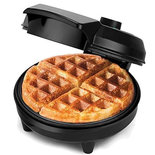 Image of NETTA Waffle Maker Iron Machine - Deep Fill Non-Stick Coating Cooking Plates, Adjustable Temperature Control, Belgian American Round Waffle Iron - 700W