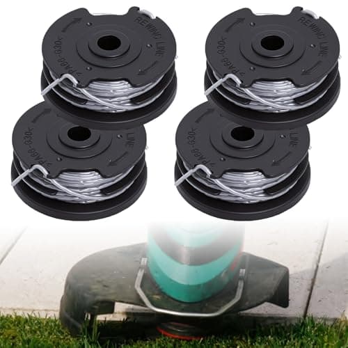 Image of Poweka Strimmer Spool Compatible with Bosch ART 24 27 30 30-36, 4packs of Cutting Spool Replace Strimmer line, 1.6mm 6m Spools & Line