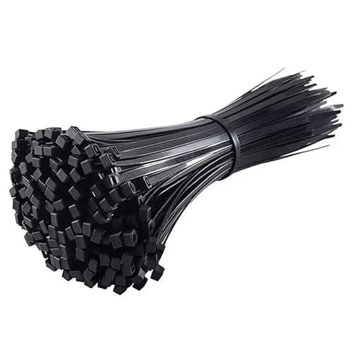 Image of Senshuomy Small Heavy Duty Cable Ties, 100 PCS 3.6mm × 100mm (4 Inches), Self-Locking Nylon Zip Ties, UV-Resistant for Wire Organizing, Home, Workshop & Garden(Black)