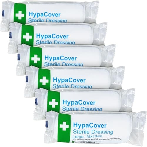 Image of Safety First Aid Group HypaCover Sterile Dressing Bandage - Large 18 x 18 cm (Pack of 6)