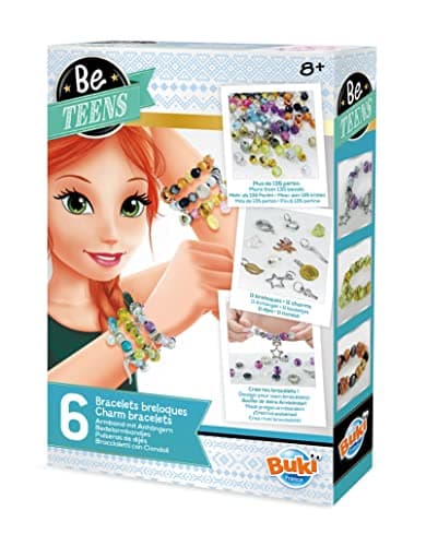 Image of Buki France Be Teens Charm Bracelets Jewellery Making Gift Set. Jewellery Making Kit. Create 6X Charm Bracelets with Instructions & Accessories. Arts & Crafts for Kids. Suitable for Boys & Girls 8+