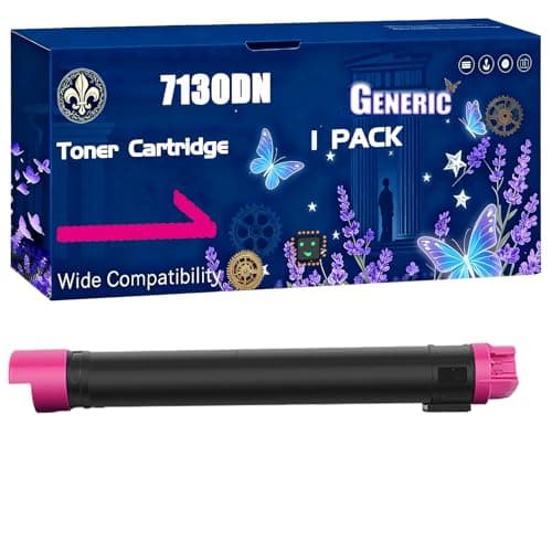 Image of 7130dn Toner Cartridge Compatible for Dell 7130cdn 7130dn Printers, Black High Yield 26000 Pages Printer Accessories (1 Pack Magenta)