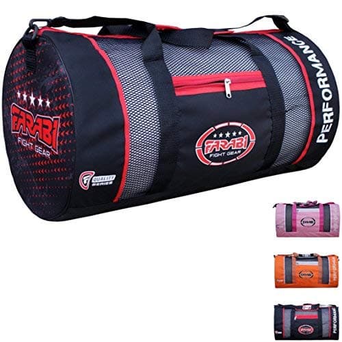 Image of Farabi Kit bag Mesh Lightweight Gym Training Bag Air Mesh for Air Ventilation (Black)