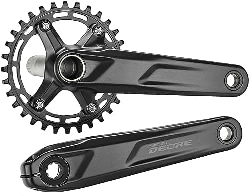 Image of Shimano Deore FC-M5100 Deore chainset, 10/11-speed, 52 mm chainline, 32T, 170 mm, Black