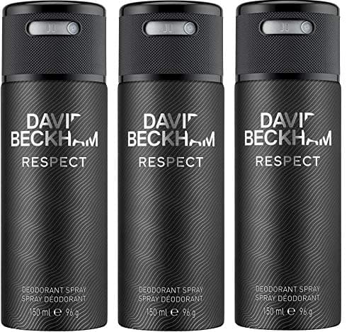 Image of David Beckham Respect Deodorant Body Spray, 150ml 3 Pack