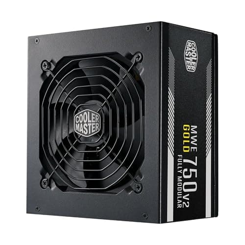 Image of Cooler Master MWE Gold 750 V2 Fully Modular, 750W, 80+ Gold Efficiency, Quiet HDB Fan, 2 EPS Connectors, High Temperature Resilience, 5 Year Warranty