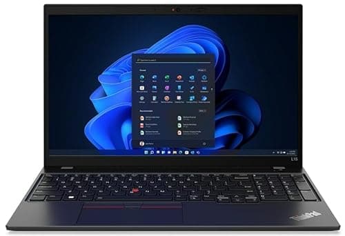 Image of Lenovo ThinkPad L15 Gen3 Business Laptop, 15.6-inch FHD Notebook, AMD Ryzen 5 Pro 5675U, 16 GB RAM, 256GB SSD, US QWERTY Keyboard, Windows 11 Pro (Renewed)