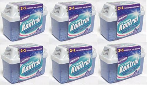 Image of 6 x Kontrol Mini Moisture Trap - Freshens Air and Absorbs Damp lavender Scent