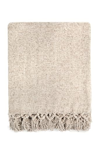 Image of Emma Barclay Throw Blanket For Sofas Bed Extra Large Soft Chenille Throws For Settees In Dove Grey Throw Fleece Blankets - Darcy Collection 60" x 80" (152cm x 203cm) Dove Grey
