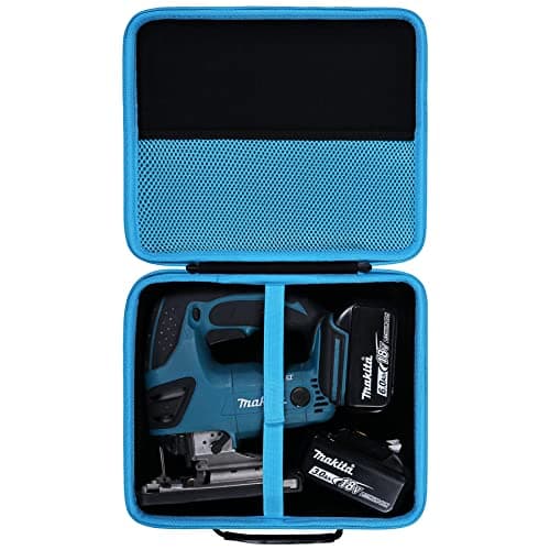 Image of Khanka Hard Carrying Case Box Replacement for Makita DJV180Z/DJV184Z 18V Li-ion Jigsaw Cordless Tools and Batteries,Black.(Empty Case)
