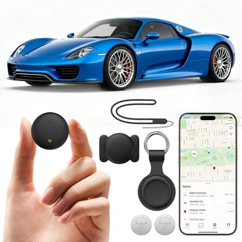Image of GPS Tracker for Vehicles, Car Tracker Work with APP (Compatible with iOS and Android),Mini Car Air Tracker Tag With Magnet Global Coverage,No Subscription Required/No Monthly Fee/No SIM Card Required
