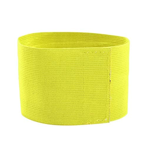 Image of Tbest Captain Armband for Football,Football Captain's Armbands,Elastic Soccer Captain Armband Elastic with tain Armband,Outdoor Team Sports Groups Soccer Armbands Adjustable Player Bands(yellow)