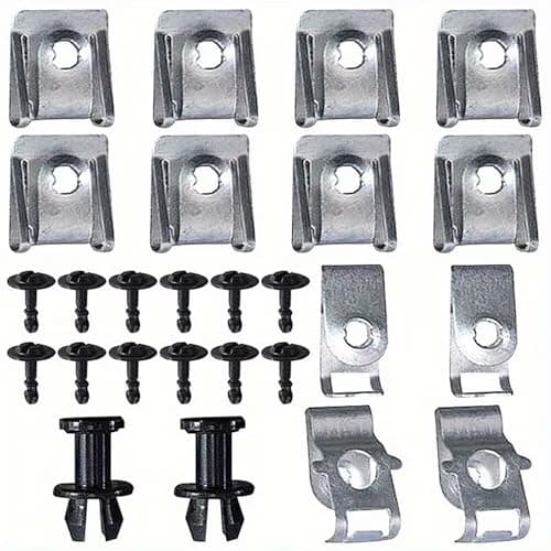 Image of 26pcs Engine Undertray Engine Under Cover Fixing Clips Screw Kit for Audi A4 B8 2008-2017 Q5 2008-2018 A5 2008-2012