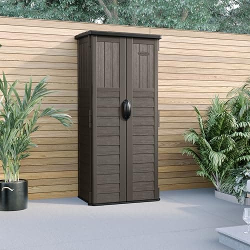 Image of Rowlinson Suncast Mannington Storage Cabinet - Stone Grey