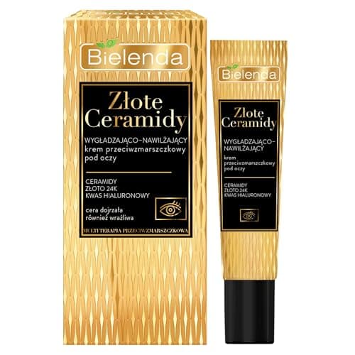 Image of Bielenda Golden Ceramides Smoothing & Moisturising Anti-Wrinkle Eye Cream 15ml