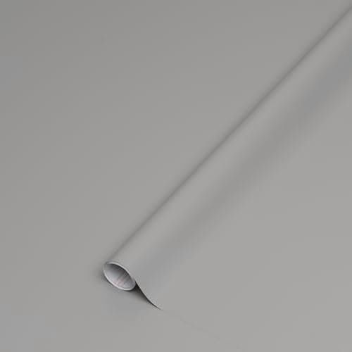 Image of d-c-fix vinyl wrap Gray matt plain 90 cm x 2,1 m - sticky back plastic roll for furniture, kitchen & cupboards - contact paper sticker self adhesive film