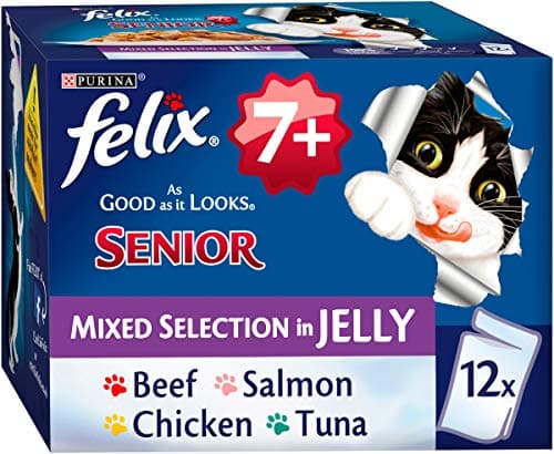 Image of FELIX As Good As It Looks Senior Cat Food Mixed 12 x 100g