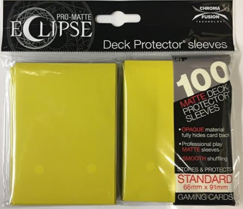 Image of Ultra Pro - Eclipse Standard Pro Matte (100 Pack) - Lemon Yellow