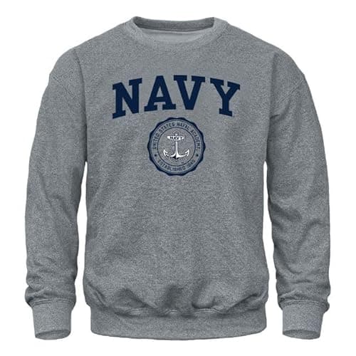 Image of Barnesmith Crewneck Sweatshirt, Unisex, Cotton/Poly Blend, Heritage Logo, Charcoal Grey