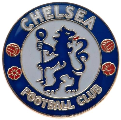 Image of Chelsea FC Football Club Metal Pin Badge Crest Blue White Logo Emblem Official
