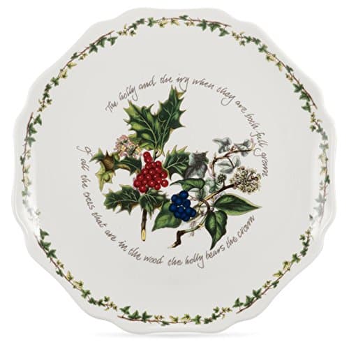 Image of Portmeirion Home & Gifts HV77255-X Scalloped Platter, Ceramic, Multi-Colour, 28 x 28 x 3 cm