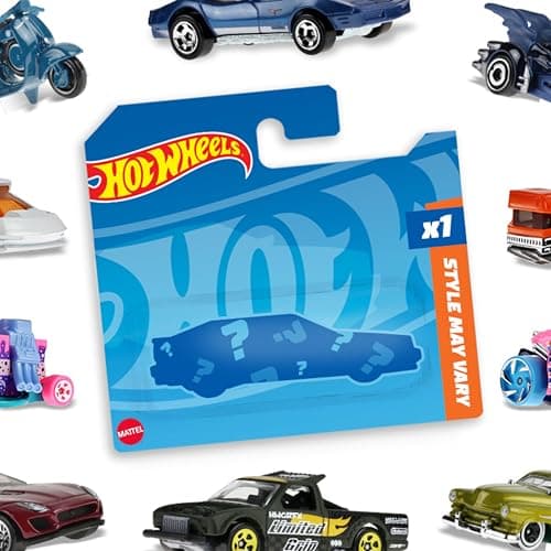 Image of Hot Wheels Basic Car (Assorted Styles, One Random Item), 1:64 Scale Hot Wheels Car for Kids & Collectors, Modern & Classic Vehicles for Play or Display, Plastic & Die-Cast Toy Cars, 05785