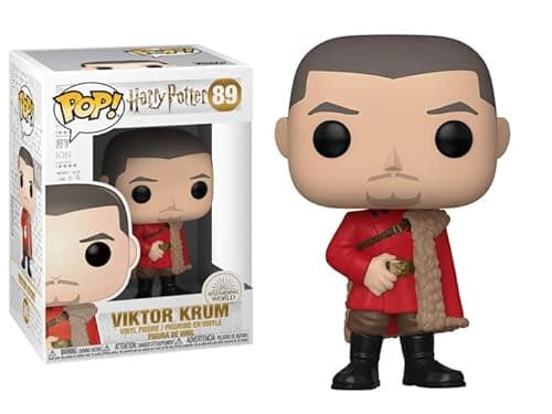 Image of Funko Harry Potter Yule Ball Dance + Pop Protector: Pop! Movies Vinyl Figure (Gift Set Bundled with ToyBop Brand Box Protector Case) (Viktor Krum Bulgarian Wizard Draped in Red #89/42252)