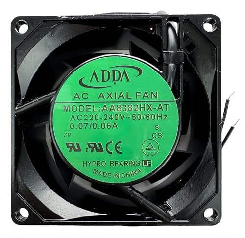 Image of for ADDA AA8382HX-AT 8038 AC Cooling Fan 220V-240V 0.06/0.07A 8CM 80X80X38mm 2-Wire AC AXIAL Fan