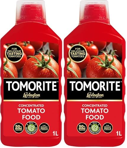 Image of Levington Tomorite Liquid Tomato Food, Concentrate, 1L, Red (Pack of 2)