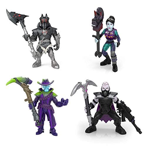 Image of Fortnite Battle Royale Collection Figures - Deadfire, Sanctum, Spider Knight, Dark Bomber Squad Pack 4, Multi-Colour