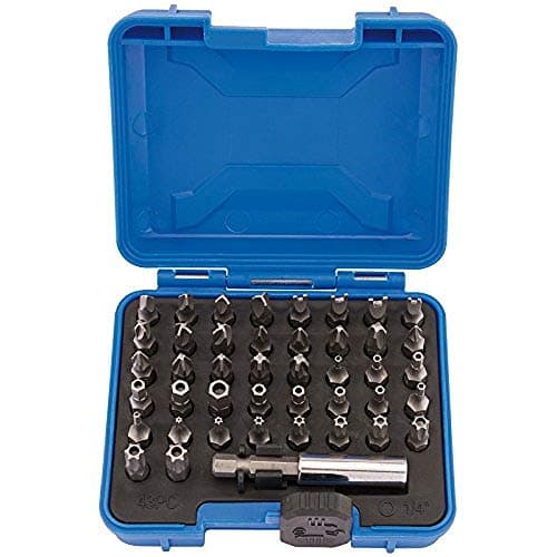 Image of Draper 43 Piece Security Bit Set | 1/4" Metric Screwdriver Kit | 25mm Precision Hand Tools Accessories | Heavy-Duty Storage Case | 82397