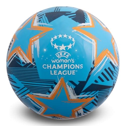 Image of UEFA Women's Champions League Playball - UWCL Officially Licensed Merchandise, 9 Inch Ball, PVC Construction, Lightweight Design, Ideal Football Gift for Kids & Adults
