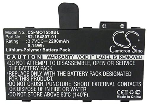 Image of 2200mAh 8.14Wh Battery Replacement for Zebra RFD8500 Barcode Scanner fit Part No. BTRY-RF85-44MA1-01, BTRY-TC55-29MA1-01