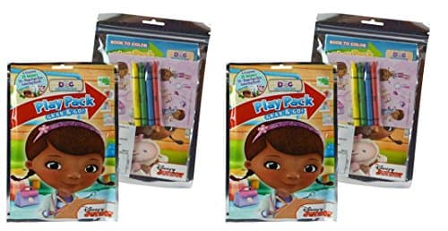 Image of Doc Mcstuffins Grab N Go Play Pack Coloring and Sticker Set X 2 Set