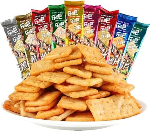 Image of Mckona - Square Potato Chips - Extra Crispy [9 Flavors] - Lightweight Snack for Office/Travel - Party Snacks (Seaweed)