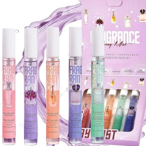 Image of Premium Women's Perfume Gift Set, 5PCS Long Lasting Eau De Parfum, Sweet Floral & Fruity Scent, Travel Portable for Her, Mum, Birthday Gifts, Elegant Fragrance