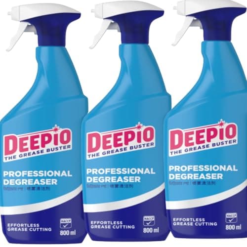 Image of 3X Professional Degreaser Spray 800ml Powerful Grease & Oil Remover for Kitchen Equipment, Ovens, Hobs, Grills & Surfaces Food Contact Safe Bleach & Fragrance Free Commercial Grade Cleaner