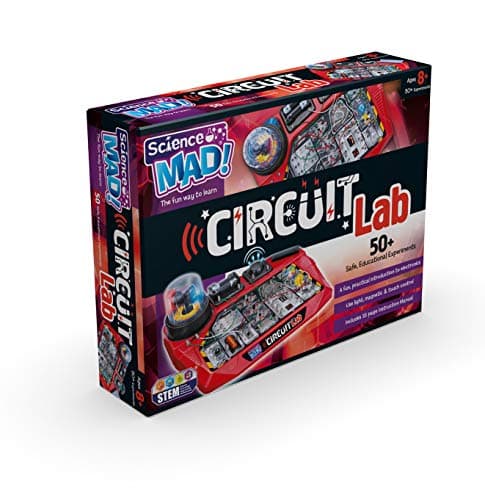 Image of Science Mad Circuit Lab For Kids - Learn About An Introduction to Electronic Circuits With 50+ Safe, Educational Experiments - Includes Light, Magnetic and Touch Control, 8+ Years