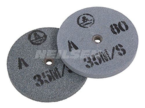 Image of Pack of 2 Replacement grinding wheels for Bench Grinders 150mm - fine and coarse