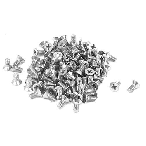 Image of sourcing map M3 x 6mm Phillips Flat Head Countersunk Bolts Machine Screws 100pcs