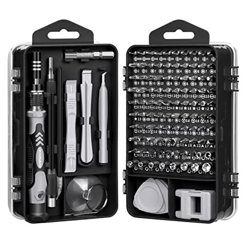 Image of YINSAN 120-in-1 Magnetic Precision Screwdriver Set, Small Electronics Repair Tool Kit for iPhone, Laptop, PS5, Xbox, Nintendo Switch, MacBook, Tablets, Glasses & Doorbell