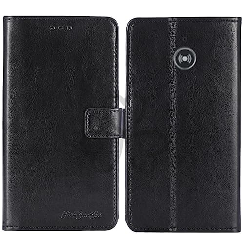 Image of TienJueShi Black Book Stand Retro Business Flip Leather Protector Phone Case For Doro 780x 780x iup 2.8 inch Cover Etui Wallet